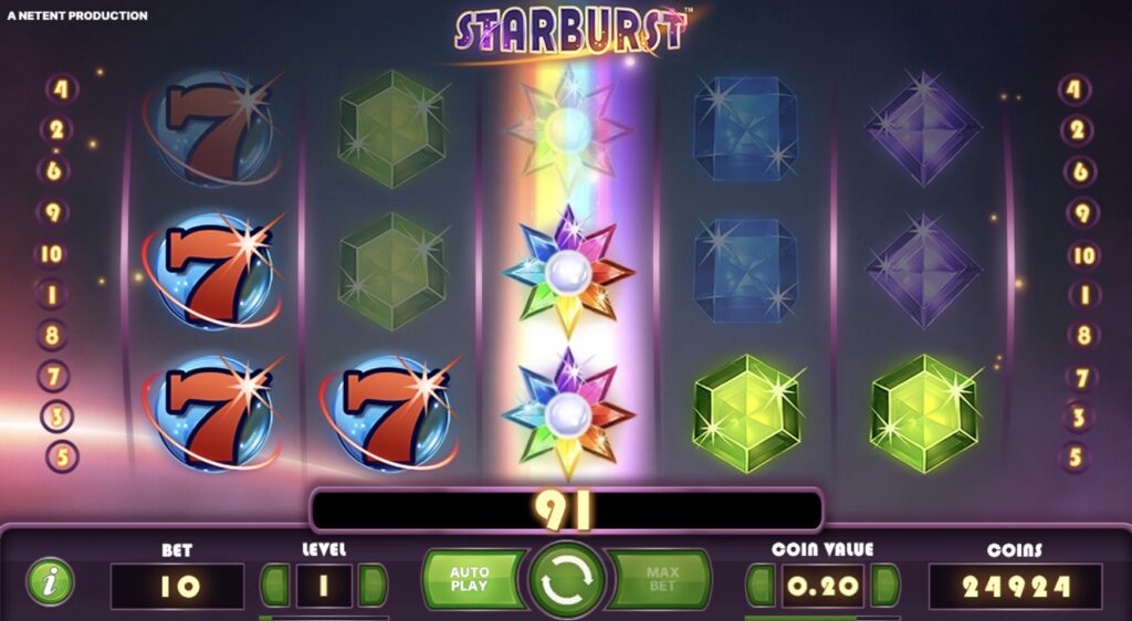 Starburst slot win