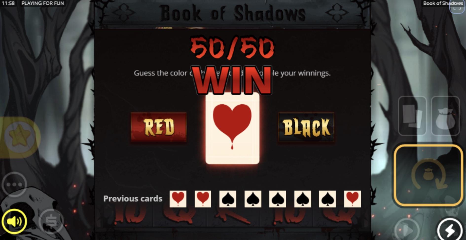 Book of Shadows Slot Features