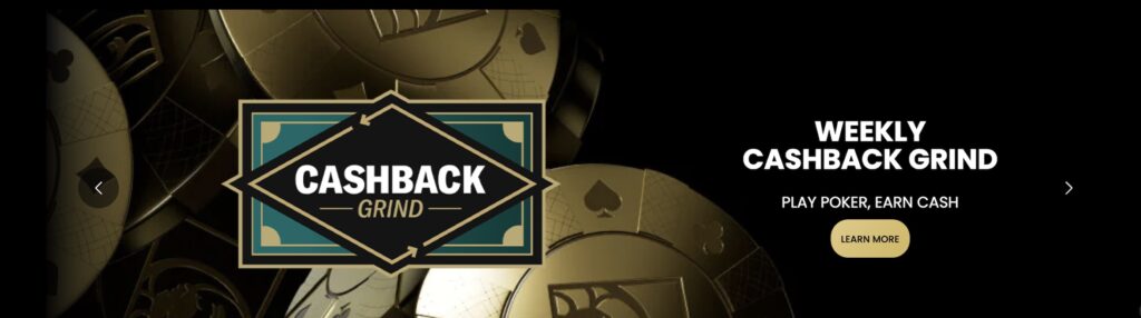 Cashback Grind Poker Bonus