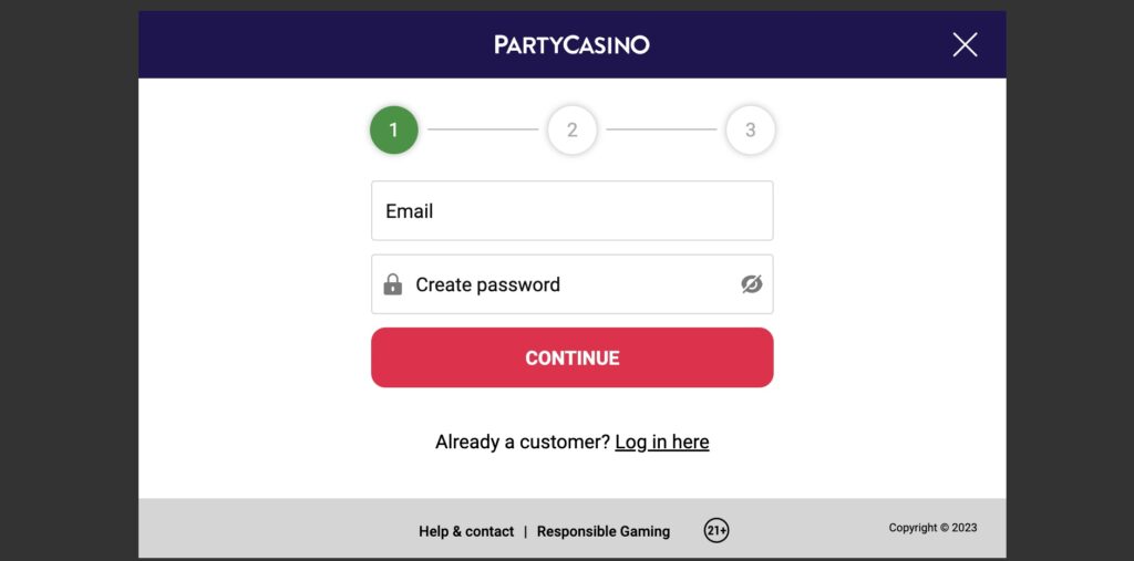 Getting Started at PartyCasino