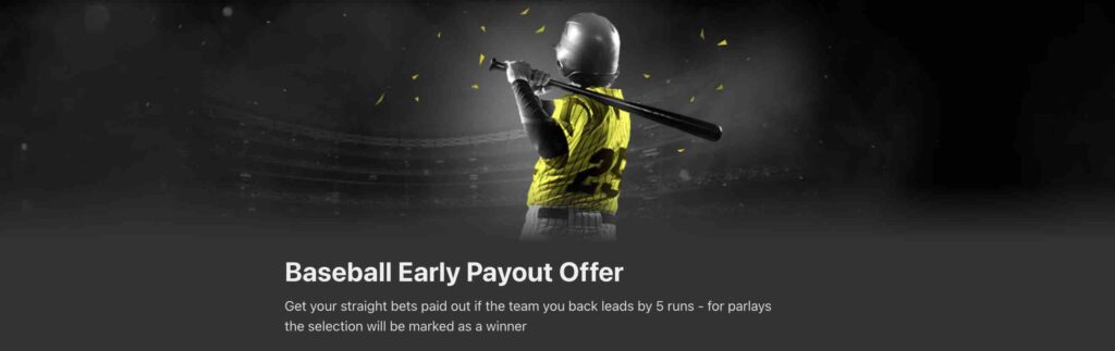 Baseball Early Payout Offer at Bet365